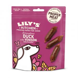 Lily's Kitchen kiełbaski - Kaczka z jeleniem, 70 g