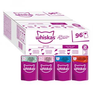 70 + 26 gratis! Whiskas, karma mokra dla kota, 96 x 85 g - DUO, Surf & Turf w galarecie