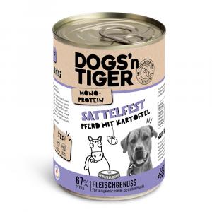 Dogs'n Tiger Adult, 6 x 400 g - Konina i ziemniaki