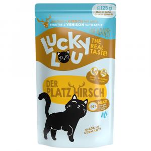 Lucky Lou Adult, 16 x 125 g - Drób i jeleń