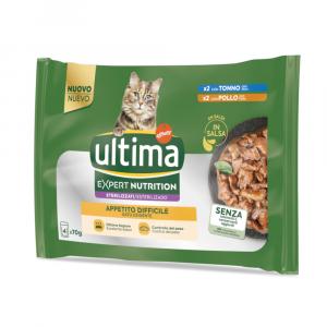 Ultima Cat Expert Nutrition Difficult Appetite Tuńczyk i Kurczak - 48 x 70 g