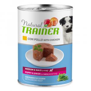 Natural Trainer Medium & Maxi Puppy & Junior, kurczak - 400 g