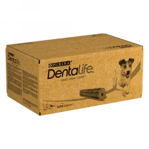 2 + 1 gratis! Purina Dentalife, różne rodzaje - Codzienna pielęgnacja zębów dla małych psów, 324 sztuki (108 x 49 g)
