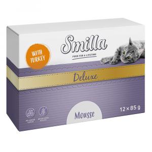 Smilla Deluxe w musie, 12 x 85 g - Z indykiem i bazylią