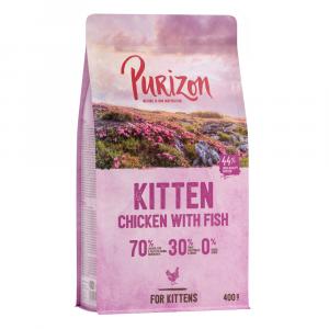 20% taniej! Purizon, karma sucha dla kota, 2 x 400 g - Kitten, kurczak i ryba – bez zbóż