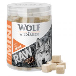 20% taniej! Wolf of Wilderness - liofilizowane przysmaki premium - Mini RAW, Filet z kurczaka (3 x 60 g)