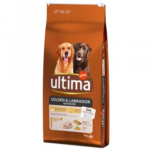 Ultima Golden & Labrador Retriever, kurczak - 2 x 14 kg