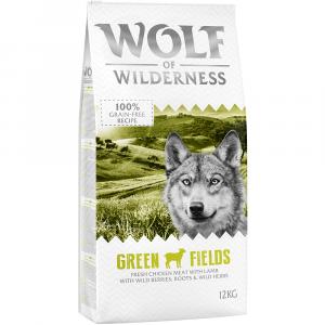 Wolf of Wilderness Adult „Green Fields”, jagnięcina - 12 kg