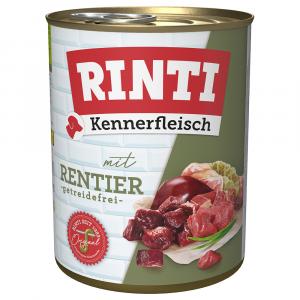 Pakiet RINTI Kennerfleisch, 12 x 800 g - Renifer