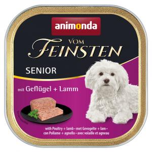 Megapakiet animonda vom Feinsten Senior, 24 x 150 g - Drób z jagnięciną