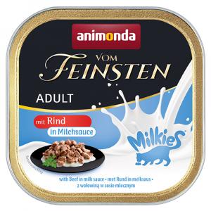 Megapakiet animonda Vom Feinsten Adult Milkies w sosie, 32 x 100 g - Wołowina w sosie mlecznym