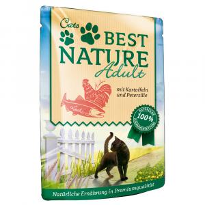 Best Nature Cat Adult, 16 x 85 g - Łosoś z kurczakiem i ziemniakami