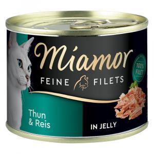 Miamor Feine Filets w puszkach, 6 x 185 g - Tuńczyk z ryżem