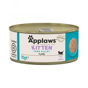 30% taniej! Applaws, karma mokra, 18 x 70 g - Kitten w galarecie, tuńczyk