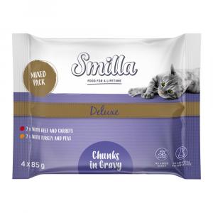 Smilla Deluxe w saszetkach, kawałki w sosie z warzywami - 4 x 85 g