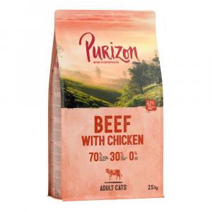 15% taniej! Purizon - bez zboż, karma sucha, 2,5 kg - Adult, wołowina i kurczak