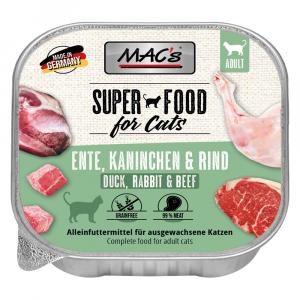 MAC's Cat tacki, 32 x 100 g - Kaczka, królik i wołowina