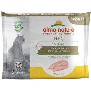 Almo Nature HFC Natural Pouch, 6 x 55 g - Filet z kurczaka