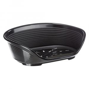 Ferplast Siesta Deluxe kosz, czarny - Kosz rozmiar 10: dł. x szer. x wys.: 93,5 x 68 x 28,5 cm