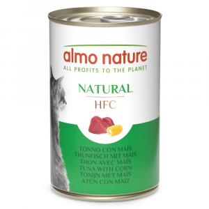 Almo Nature HFC, 6 x 140 g - Tuńczyk i kukurydza
