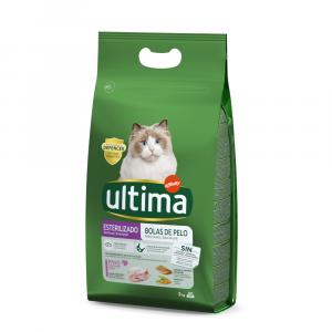 Ultima Cat Sterilized Hairball, indyk - 2 x 3 kg