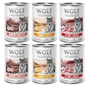 Wolf of Wilderness Senior “Expedition”, 6 x 400 g - Pakiet mieszany