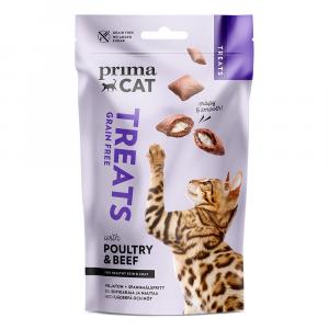 PrimaCat Crunchy Treats Skin & Coat, drób i wołowina 40 g