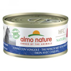 Megapakiet Almo Nature HFC Natural, 24 x 70 g - Tuńczyk i małże