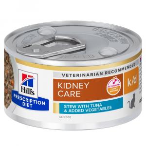 Hill's Prescription Diet k/d Kidney Care Ragout, tuńczyk i warzywa - 24 x 82 g