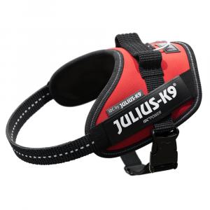 JULIUS-K9 IDC® Power szelki dla psa, czerwone - Rozmiar XS: obwód klatki piersiowej 40 - 53 cm