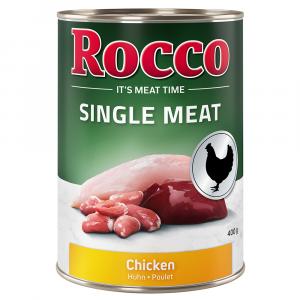 Megapakiet Rocco Single Meat, 24 x 400 g - Kurczak