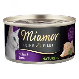 Miamor Feine Filets Naturelle, 6 x 80 g - Kurczak z kaczką