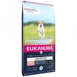 Eukanuba Senior Small & Medium Breed Grain Free, ryba morska - 2 x 12 kg