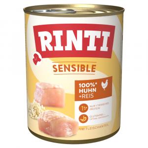 Megapakiet RINTI Sensible, 24 x 800 g - Kurczak z ryżem