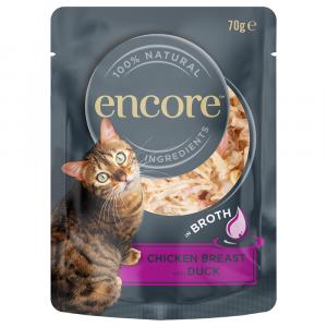 Encore Cat, karma mokra w saszetkach, 16 x 70 g - Pierś z kurczaka i kaczka