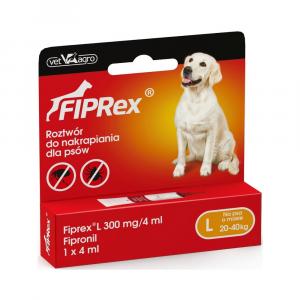 Fiprex Spot-on solution dla psów - L: 20-40 kg (1 pipeta x 4 ml)