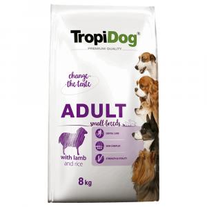 Tropidog Premium Adult Small, Jagnięcina i ryż - 8 kg