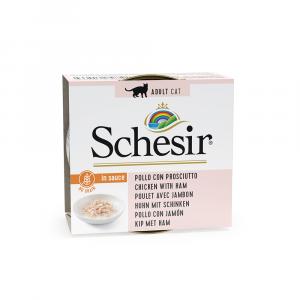 Schesir w naturalnym sosie, 6 x 70 g - Kurczak z szynką