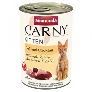 Megapakiet animonda Carny Kitten, 24 x 400 g - Koktajl drobiowy