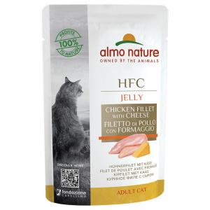 Almo Nature HFC w galarecie, 6 x 55 g - Filet z kurczaka z serem