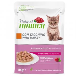 Natural Trainer Kitten & Young - Indyk, 12 x 85 g