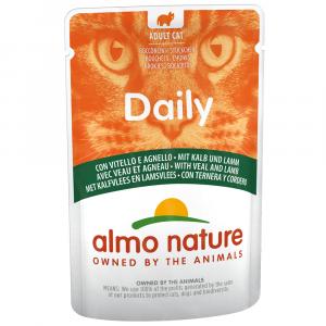 5 + 1 gratis! Almo Nature Daily Menu, 6 x 70 g - Cielęcina i jagnięcina