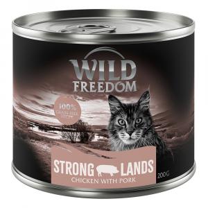 5 + 1 gratis! Wild Freedom, mokra karma dla kota, 6 x 200 g - Strong Lands - Wieprzowina i kurczak