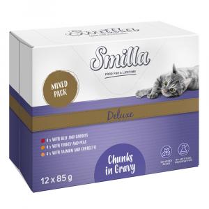 Smilla Deluxe w saszetkach, kawałki w sosie z warzywami - 12 x 85 g