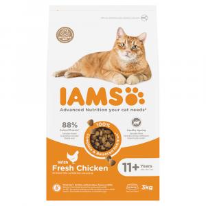 IAMS Advanced Nutrition Senior Cat 11+, kurczak - 2 x 3 kg