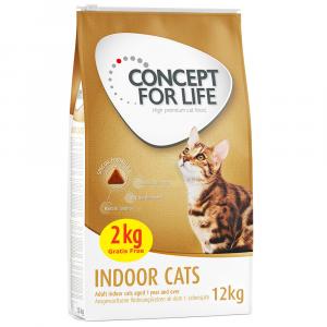 Concept for Life Indoor Cats – ulepszona receptura! - 10 + 2 kg gratis