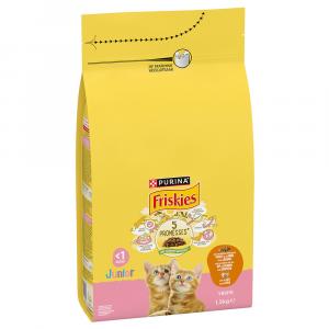 PURINA FRISKIES Junior, kurczak i indyk z warzywami - 1,5 kg