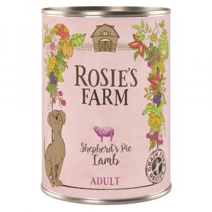 5 + 1 gratis! Rosie's Farm Adult, 6 x 400 g - Jagnięcina