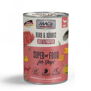 MAC's Adult Superfood, 6 x 400 g - Wołowina i dynia