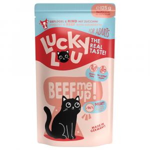 Economy Pack Lucky Lou Adult 48 x 125 g - Drób i Wołowina